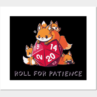 Dnd Cute Animals With D20 Dice Posters and Art
